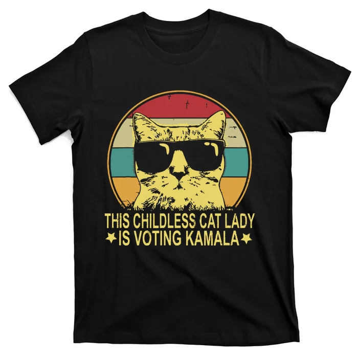 Childless Cat Ladies For Kamala Harris T-Shirt