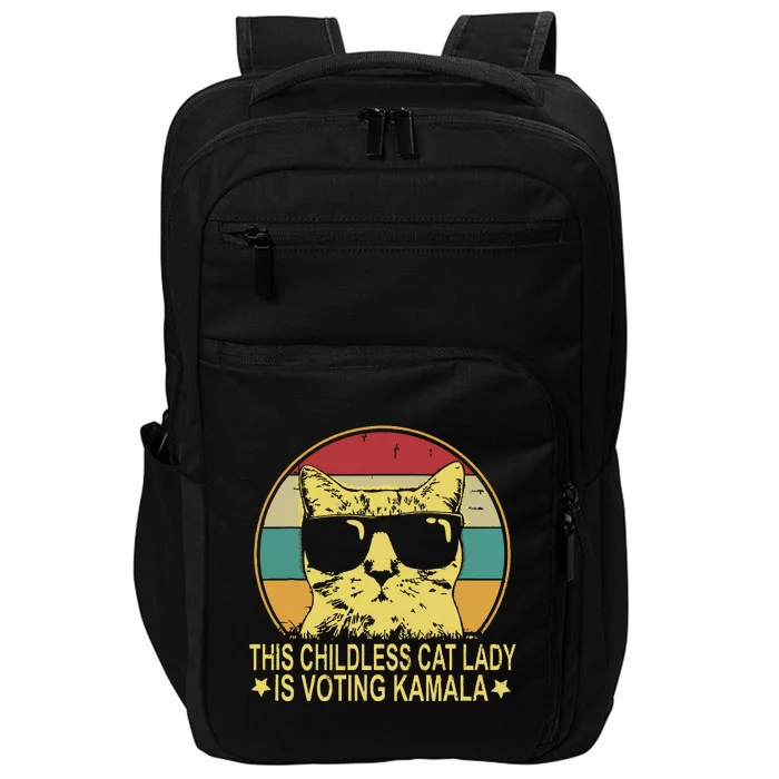 Childless Cat Ladies For Kamala Harris Impact Tech Backpack