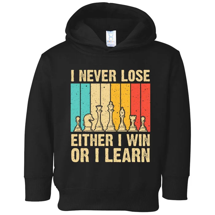 Cool Chess Lover Art For Women Novelty Chess Player Toddler Hoodie