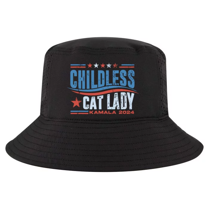 Childless Cat Lady Kamala 2024 Cool Comfort Performance Bucket Hat