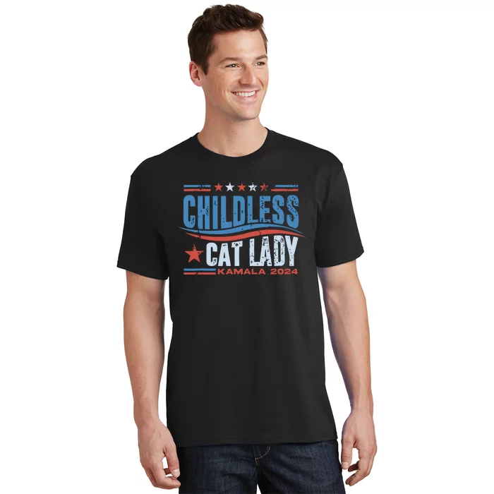 Childless Cat Lady Kamala 2024 T-Shirt