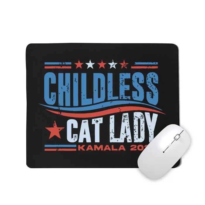 Childless Cat Lady Kamala 2024 Mousepad