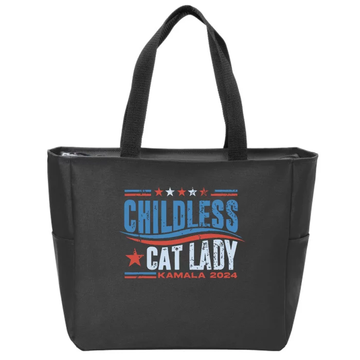 Childless Cat Lady Kamala 2024 Zip Tote Bag