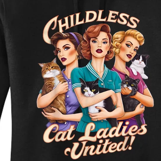 Childless Cat Ladies Women's Pullover Hoodie