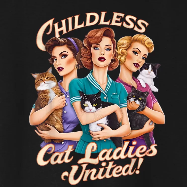 Childless Cat Ladies Women's Crop Top Tee