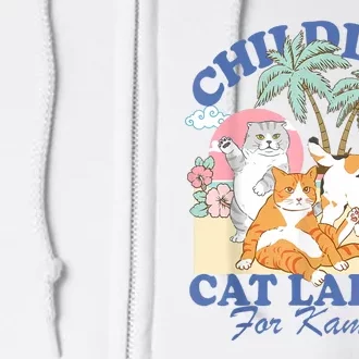 Childless Cat Lady For Kamala Harris Madam President 2024 Full Zip Hoodie