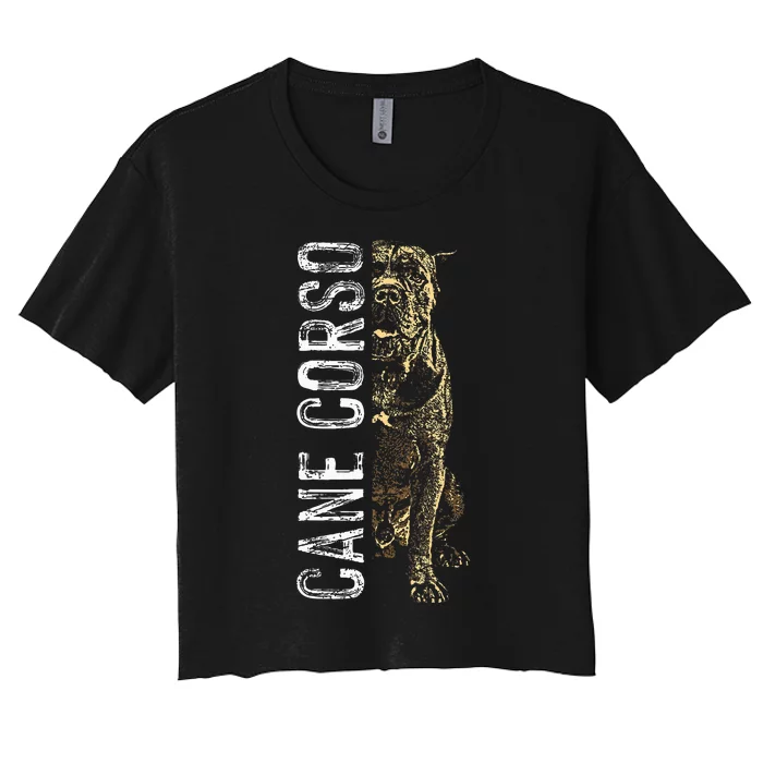 Cane Corso Lover Italian Dog Pet Cane Corso Women's Crop Top Tee