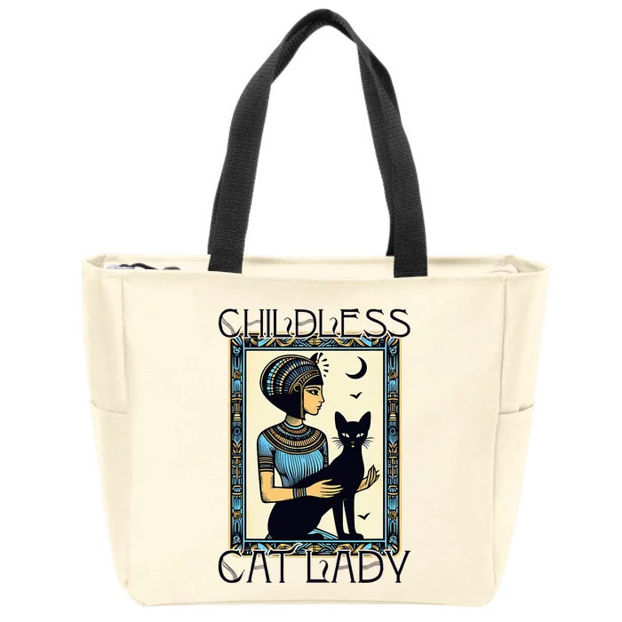 Childless Cat Ladies Funny Cat Zip Tote Bag