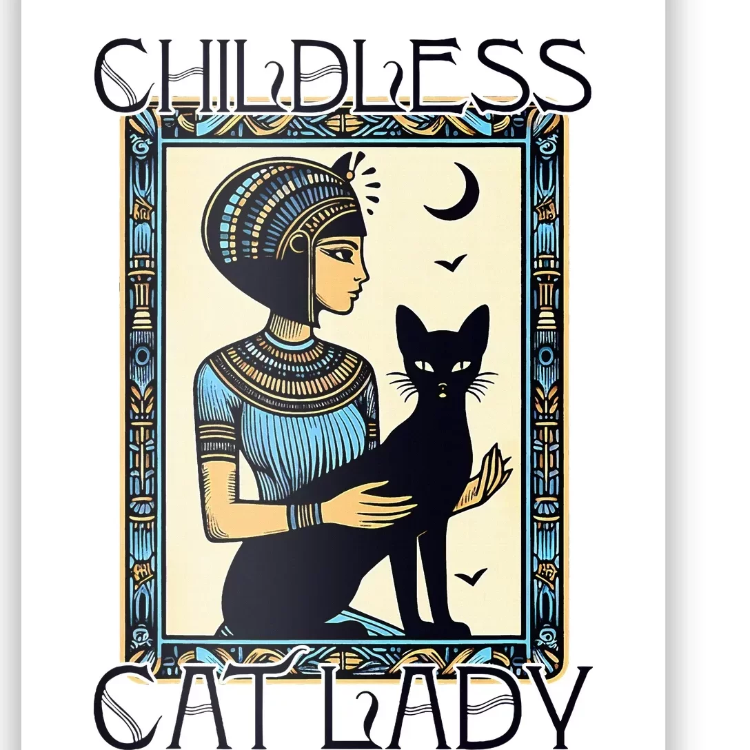 Childless Cat Ladies Funny Cat Poster