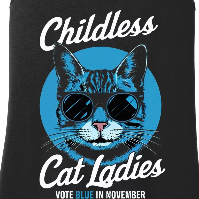 Childless Cat Ladies Vote Blue In November Democrats Liberal Ladies Essential Tank