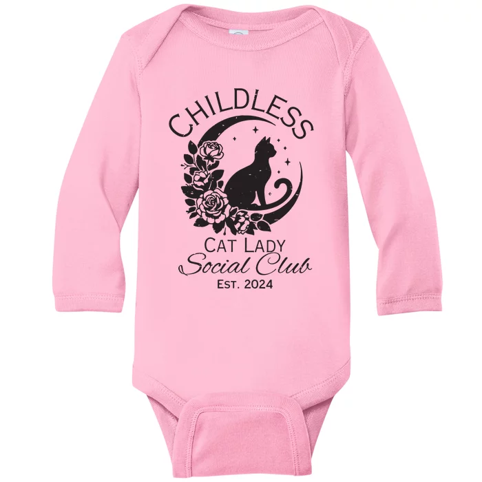 Childless Cat Lady Baby Long Sleeve Bodysuit