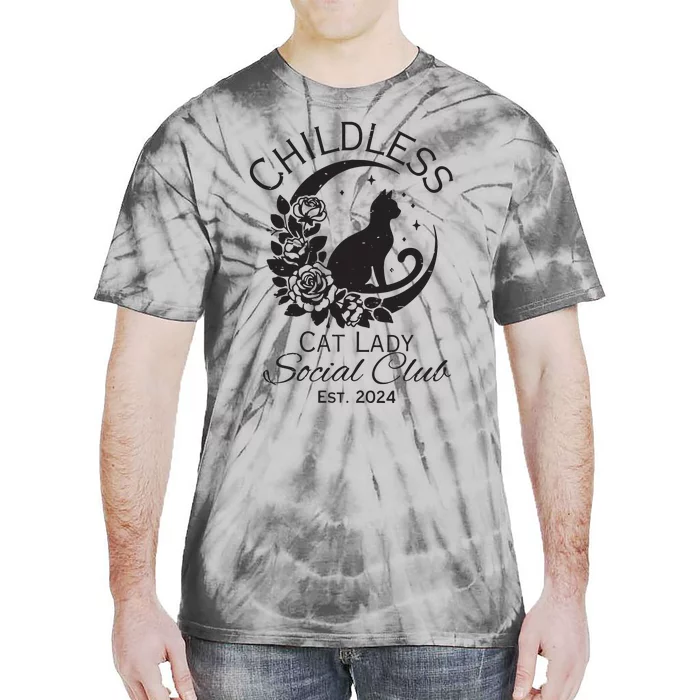 Childless Cat Lady Tie-Dye T-Shirt