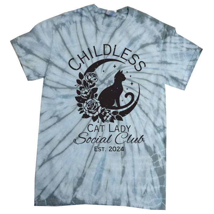 Childless Cat Lady Tie-Dye T-Shirt