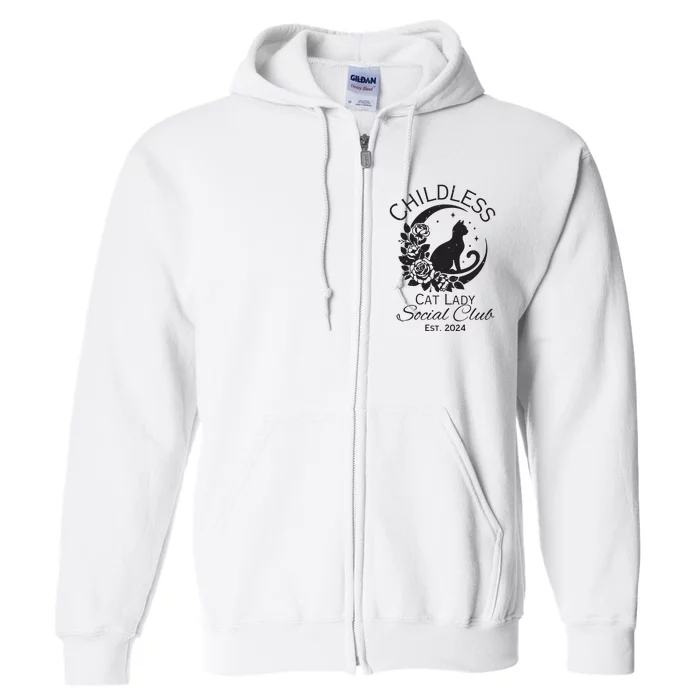 Childless Cat Lady Full Zip Hoodie