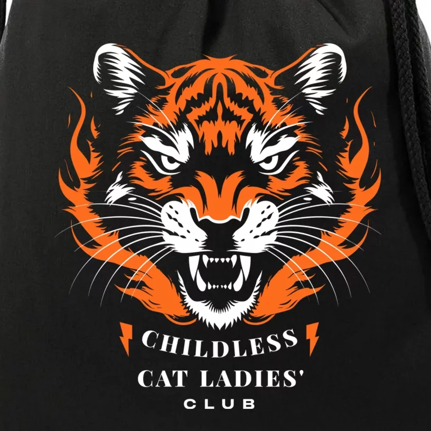 Childless Cat Ladies Feminist Club Childless Cat Ladies Drawstring Bag