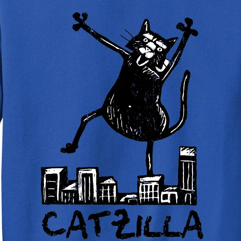 Catzilla Cat Lover Tall Sweatshirt