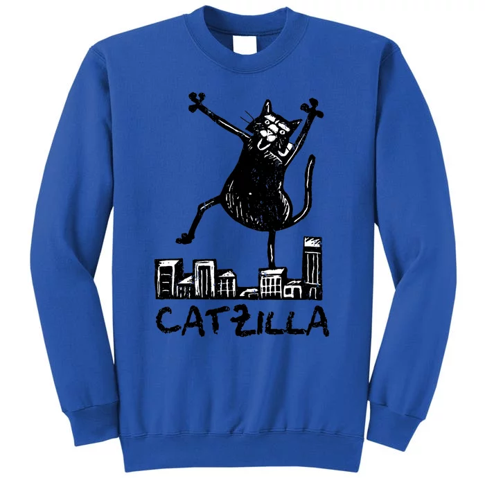 Catzilla Cat Lover Tall Sweatshirt