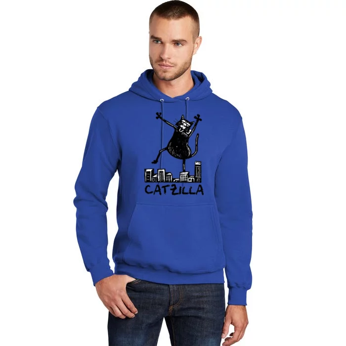 Catzilla Cat Lover Tall Hoodie