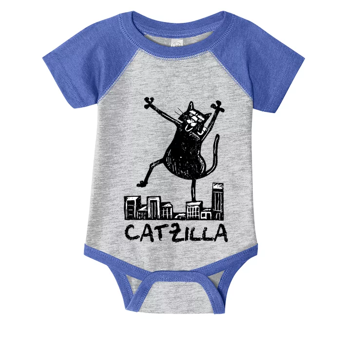 Catzilla Cat Lover Infant Baby Jersey Bodysuit