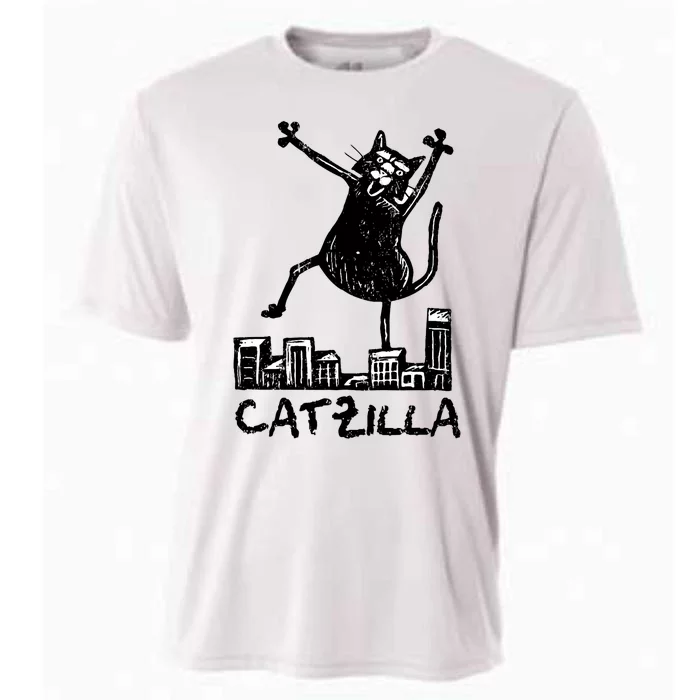 Catzilla Cat Lover Cooling Performance Crew T-Shirt