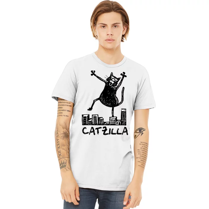 Catzilla Cat Lover Premium T-Shirt