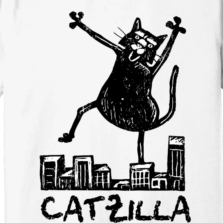 Catzilla Cat Lover Premium T-Shirt