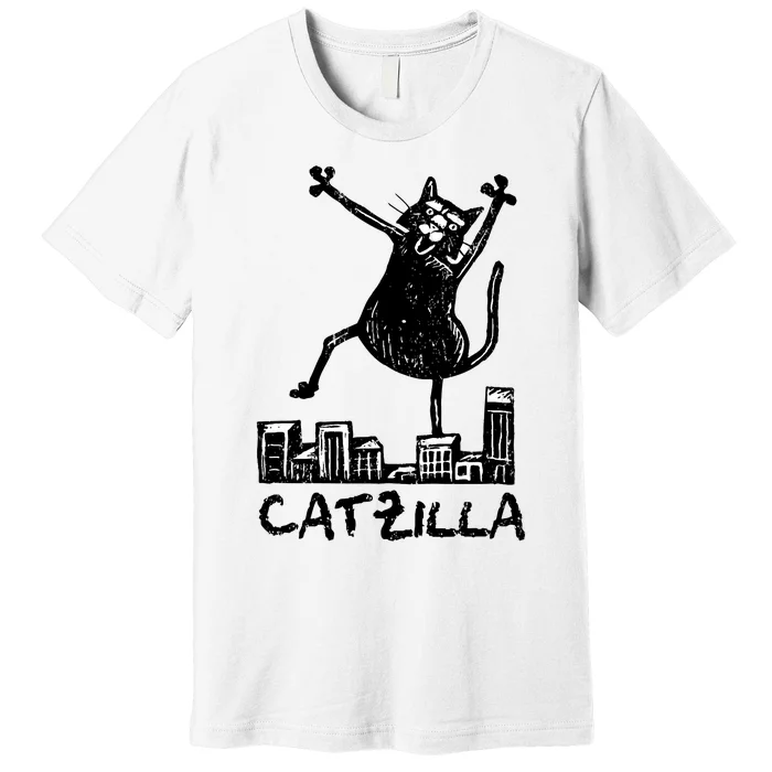 Catzilla Cat Lover Premium T-Shirt