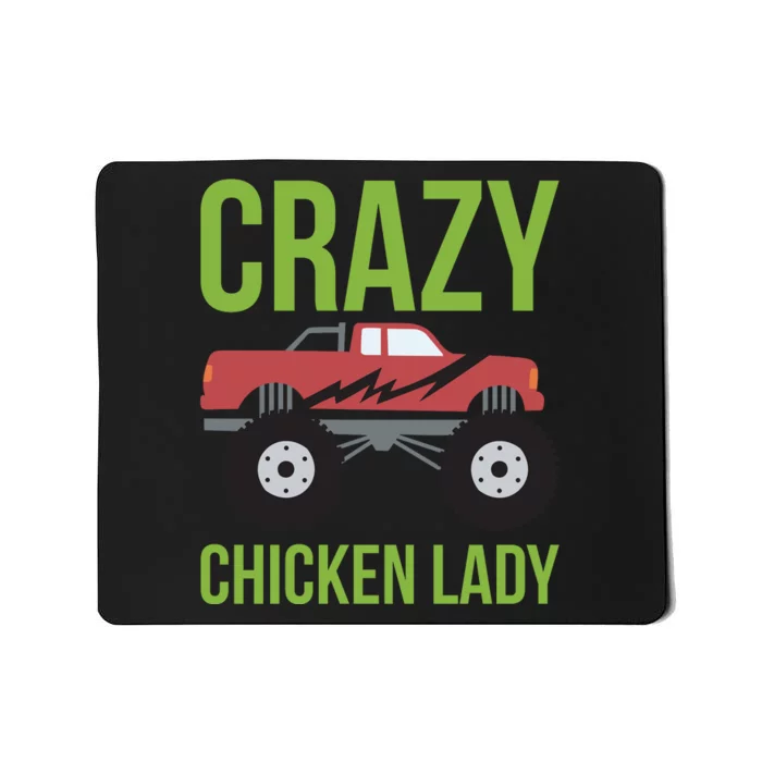 Crazy Chicken Lady Mousepad