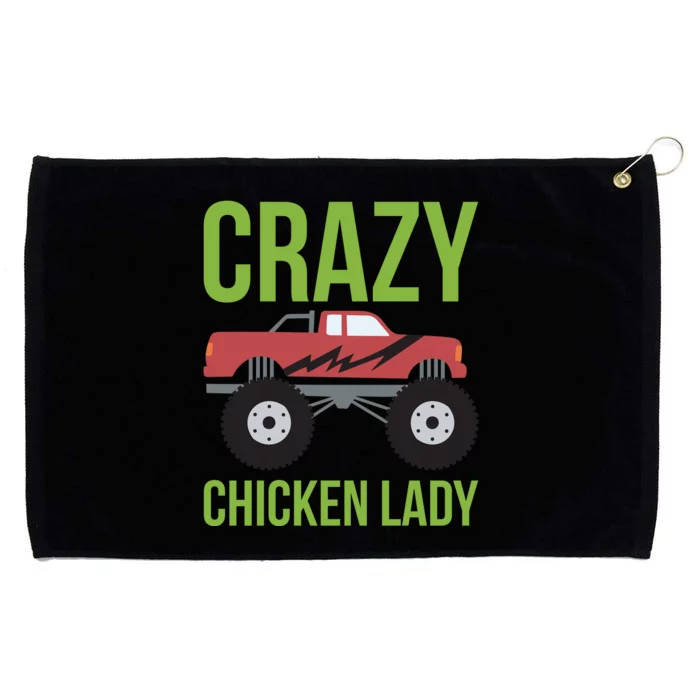 Crazy Chicken Lady Grommeted Golf Towel