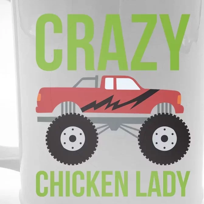 Crazy Chicken Lady Front & Back Beer Stein