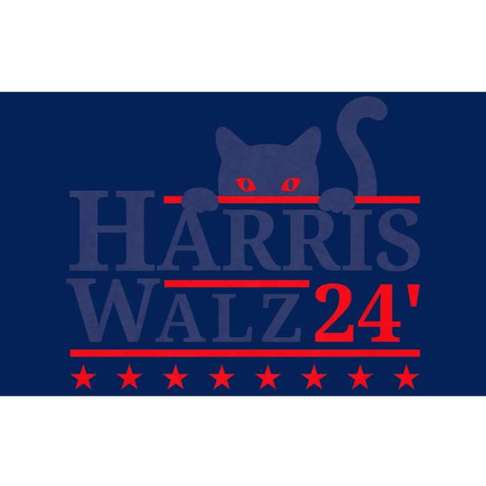 Childless Cat Lady For Kamala Harris Tim Walz 2024 Bumper Sticker