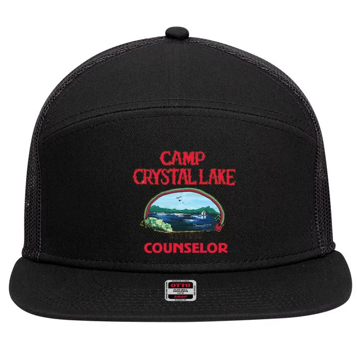 Camp Crystal Lake 7 Panel Mesh Trucker Snapback Hat