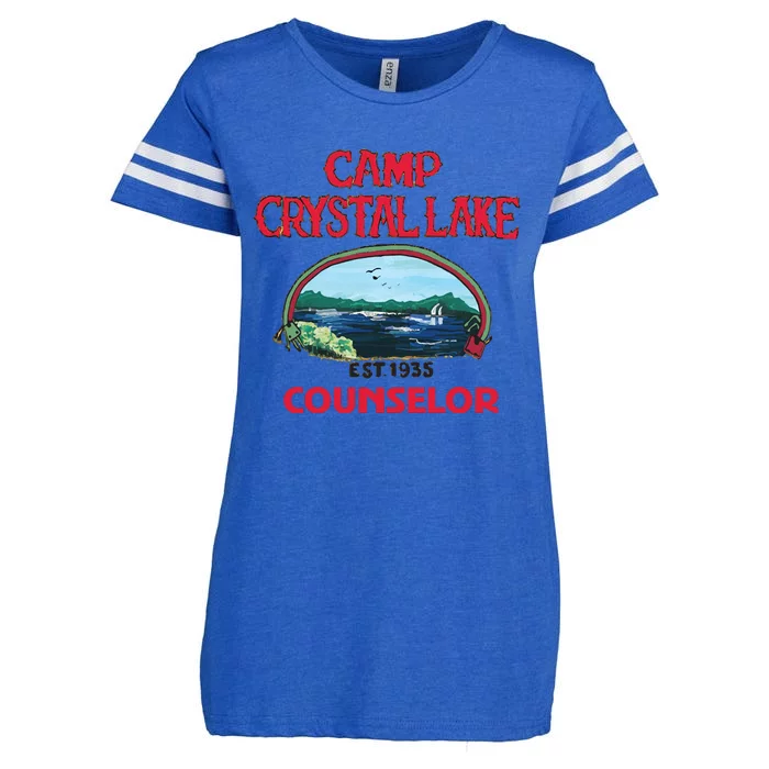 Camp Crystal Lake Enza Ladies Jersey Football T-Shirt