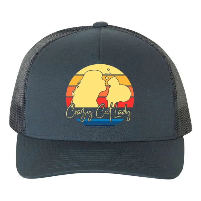 Crazy Cat Lady Gift Yupoong Adult 5-Panel Trucker Hat