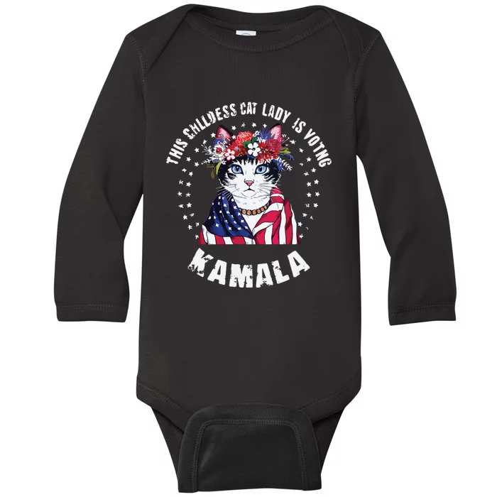 Childless Cat Lady Baby Long Sleeve Bodysuit