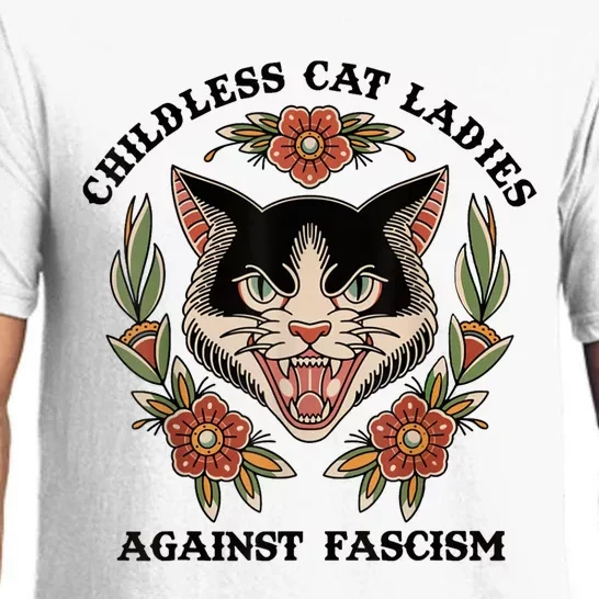 Childless Cat Ladies Against Fascism Pajama Set