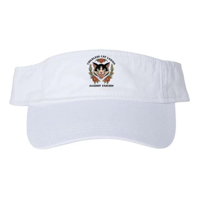 Childless Cat Ladies Against Fascism Valucap Bio-Washed Visor