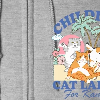 Childless Cat Lady For Kamala Harris Madam President 2024 Full Zip Hoodie