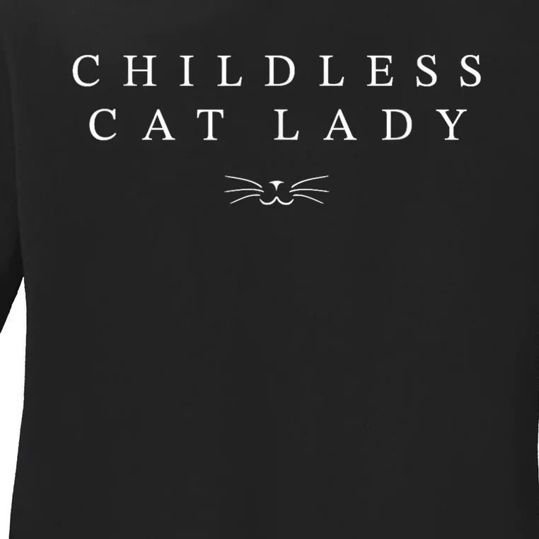 Childless Cat Lady 2024 Election Political Ladies Long Sleeve Shirt