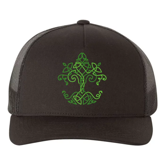 celtic Clover Leaf Party Saint Shenanigan Clover Irishman Yupoong Adult 5-Panel Trucker Hat