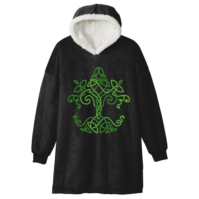 celtic Clover Leaf Party Saint Shenanigan Clover Irishman Hooded Wearable Blanket