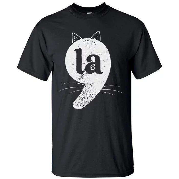 Cat Comma La Kamala Harris For President 2024 Election Tall T-Shirt