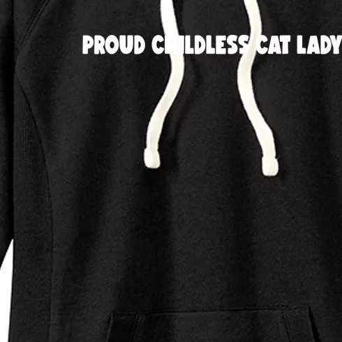 Childless Cat Lady For Cat Mom Women Cat Lady Women's Fleece Hoodie