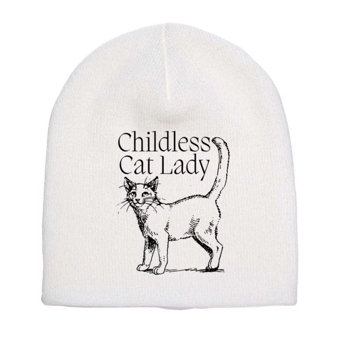 Childless Cat Ladies For Kamala 2024 Short Acrylic Beanie