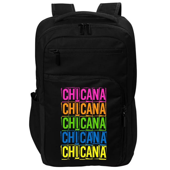 Chicana Colorful Latina Impact Tech Backpack