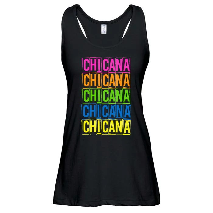 Chicana Colorful Latina Ladies Essential Flowy Tank