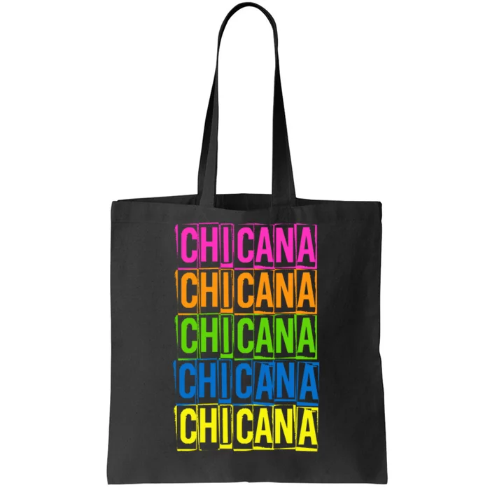 Chicana Colorful Latina Tote Bag