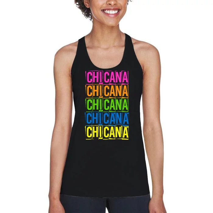 Chicana Colorful Latina Women's Racerback Tank