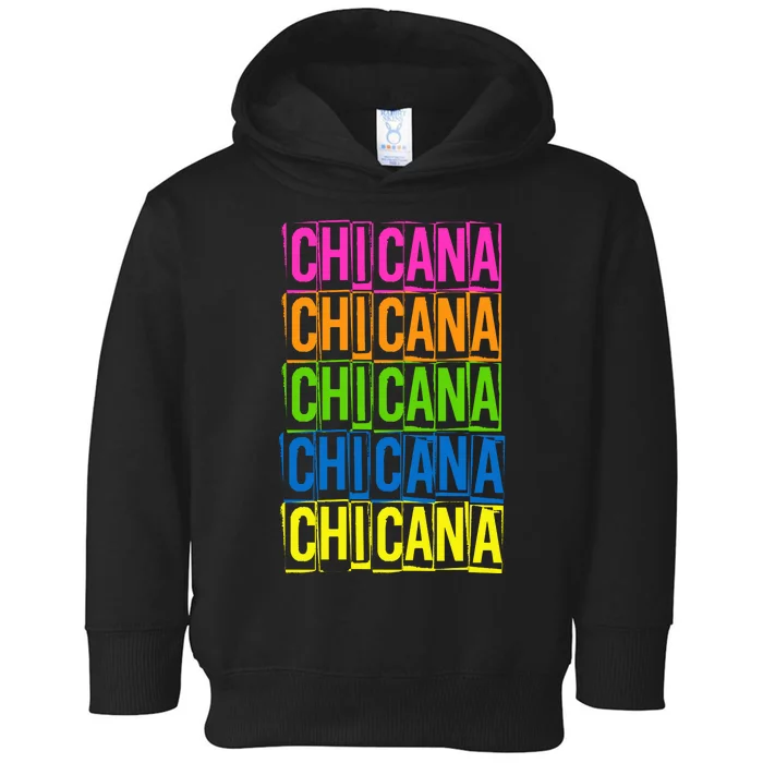 Chicana Colorful Latina Toddler Hoodie