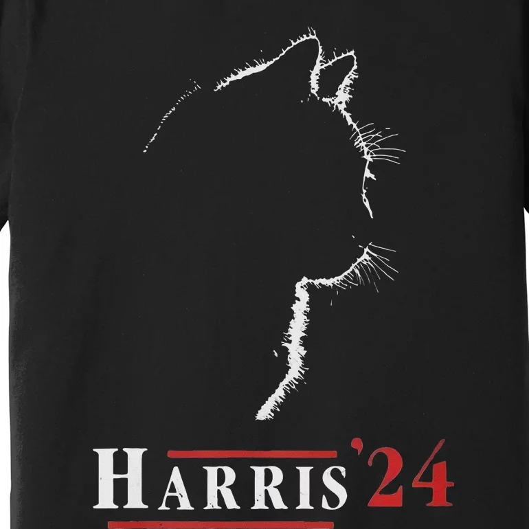 Childless Cat Lady For Kamala Harris President Biden 24 Premium T-Shirt